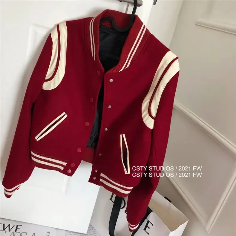 Y2k Womens Clothes Jacket: Oversized College Style Coat, Japanese Varsity Jacket, Lightweight Spring/Autumn Outerwear_voghion.com