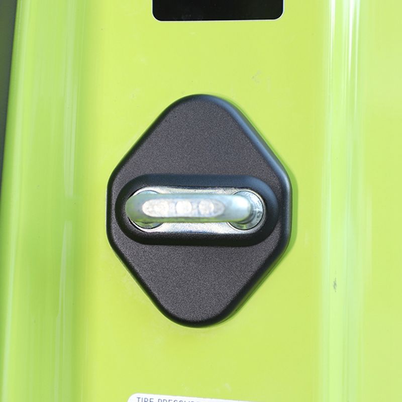 Autodeurslot beschermende decoratiehoes stickers voor Suzuki Jimny 2019 2020 2021 exterieur accessoires (zwart)_voghion.com