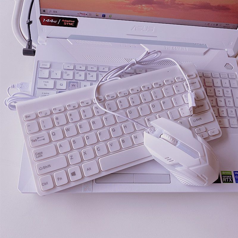 Mini USB Chocolate Industrial Wireless Keyboard_voghion.com