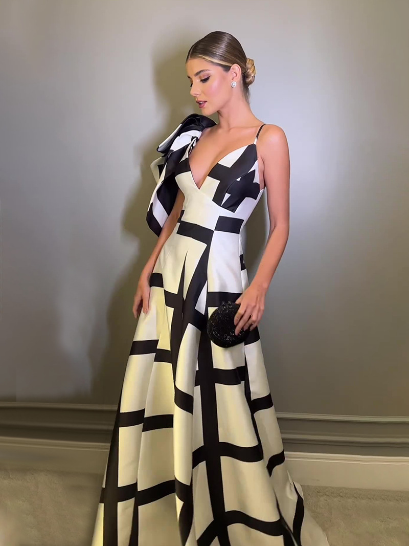 Women's printed slim sexy dress temperament dress_voghion.com