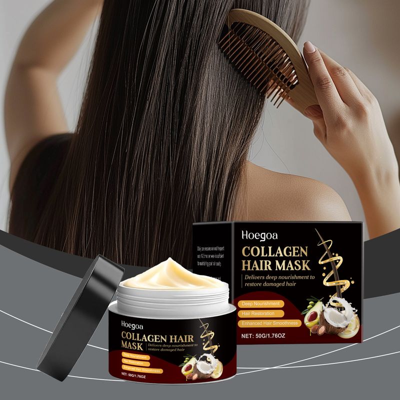 Maschera per capelli morbidi, naturali e soffici, nutriente e idratante profonda Hoegoa_voghion.com