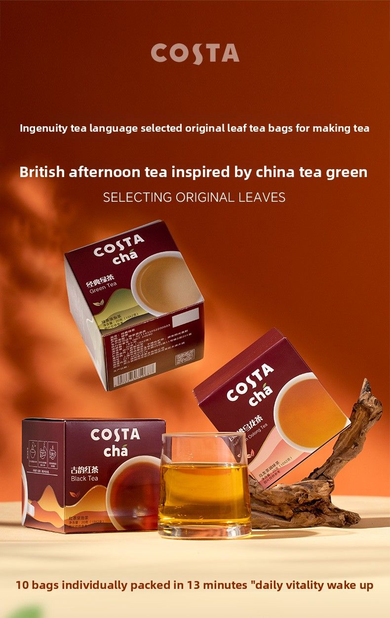 Costa White Peach Oolong Tea Bags – Delicate Floral & Fruity Blend, Perfect For Cold Brew & Gifting_voghion.com