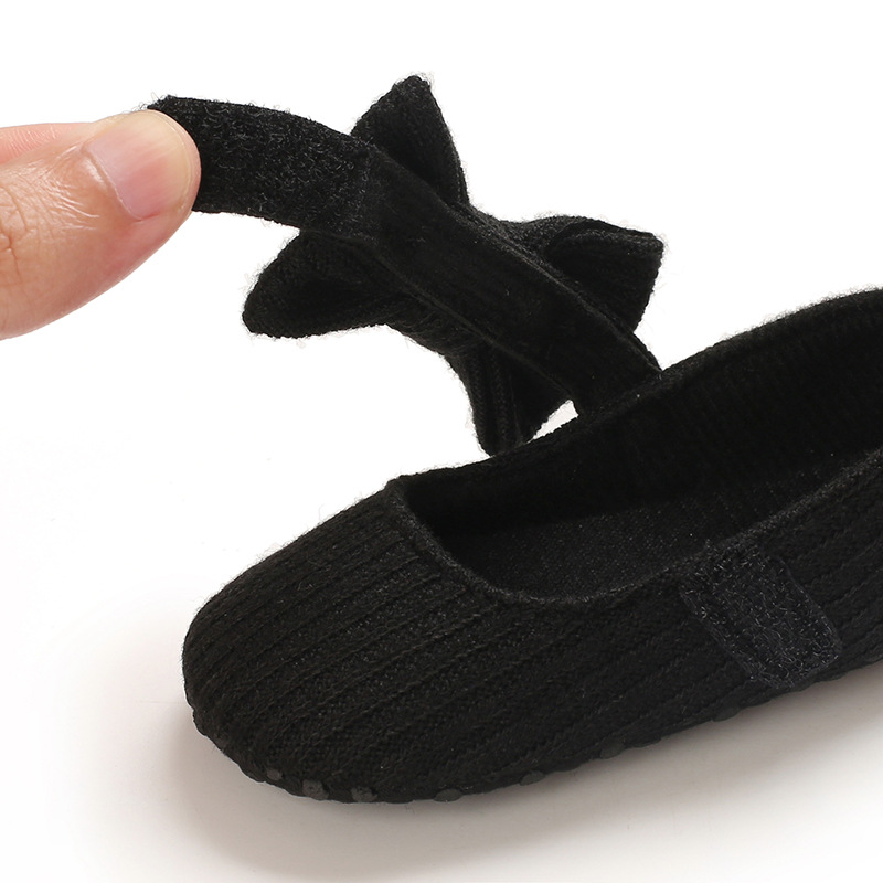 0-1 Joer aalt Puppelchersschong mat mëller Sohle gestrickte Puppelchersschong Joker Prinzessin_voghion.com