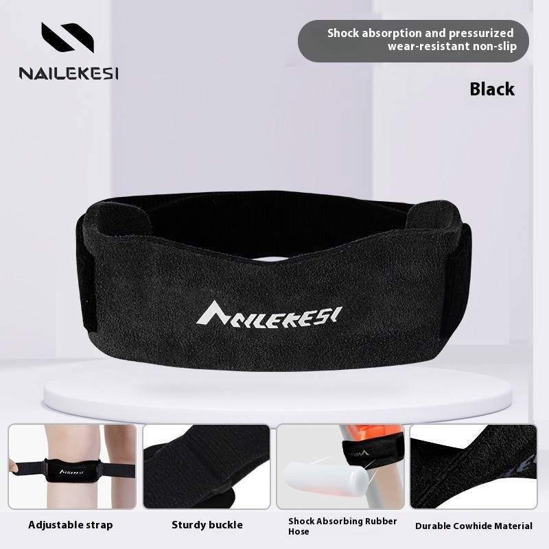 Joelheira profissional de couro com suporte para patela para homens e mulheres - maior estabilidade para corrida, badminton, pular corda e alívio de lesões esportivas_voghion.com