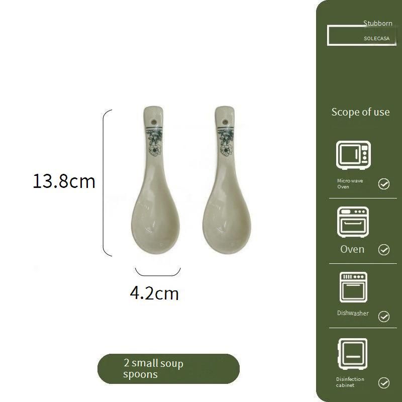 Elegant Ceramic Dinnerware Set - Floral Green Timeless Collection, Microwave Safe Bowl Plate Cup Gift Box For Home Dining_voghion.com