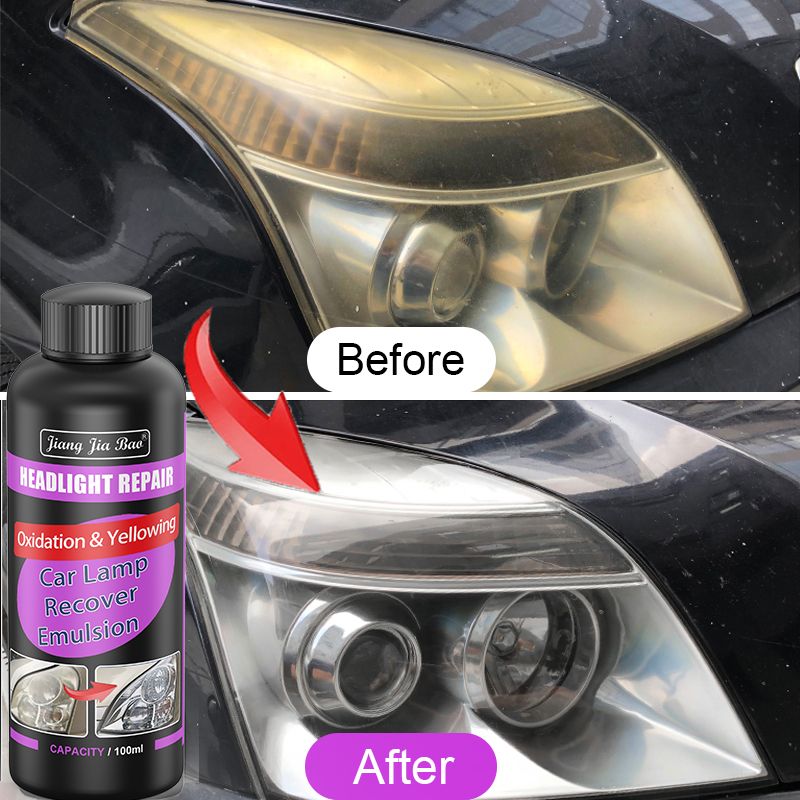Auto-Restaurierung Polier-Kits Scheinwerfer Kratzer Entferner Reparatur Reinigungspaste Entfernen Oxidation Scheinwerfer Politur Flüssigkeit_voghion.com