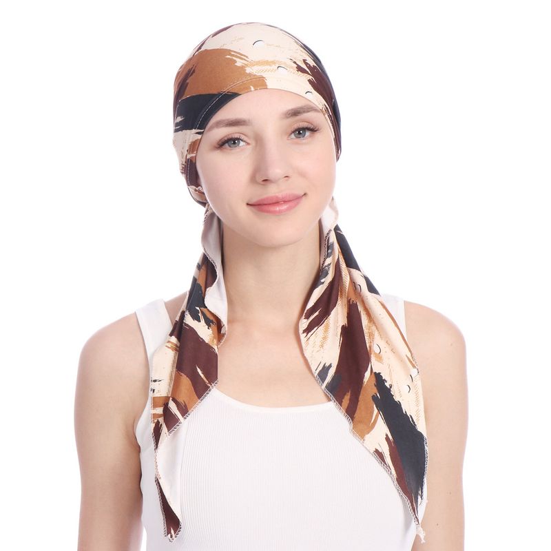 Ropa de mujer, color sólido, bufanda, sombrero, bufanda malaya versátil, pañuelo musulmán para la cabeza, sombrero_voghion.com