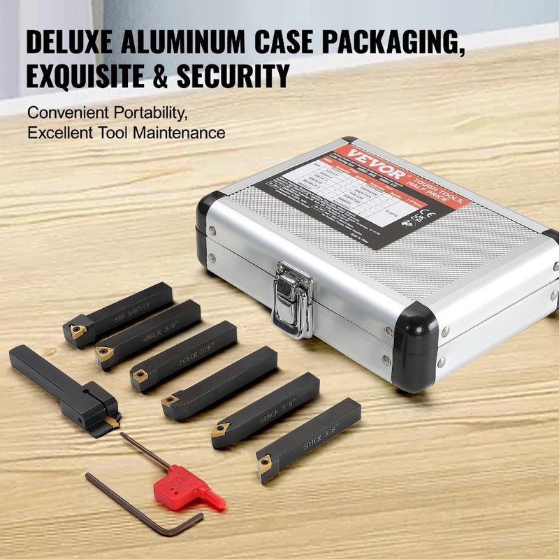 8 Con inserti in stagno Utensili indicizzabili Portautensili CNC per impieghi gravosi Pezzi per tornio in metallo Tornio 3 Utensili 7 Tornitura in metallo duro Al Taglio Rivestito_voghion.com