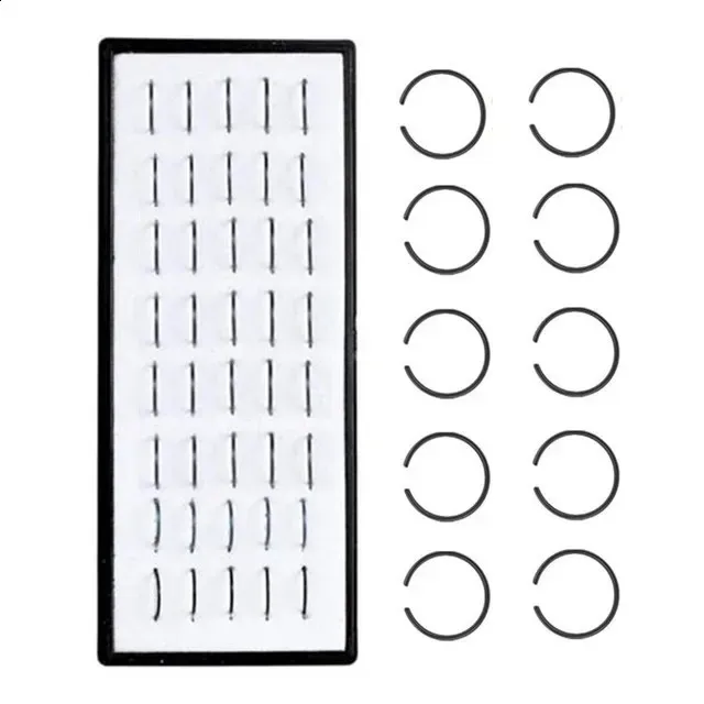 Piercing al naso in acciaio inossidabile con cristallo alla moda per donna, ipoallergenico, anello dritto da 18 mm, a forma di vite, gioiello per il corpo_voghion.com