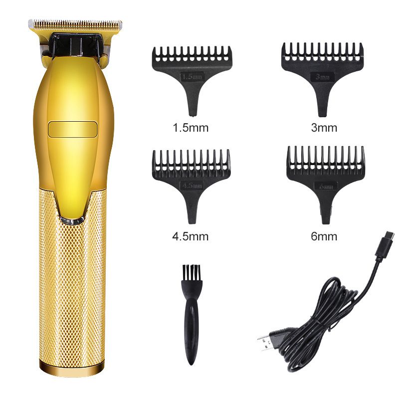 Tagliacapelli elettrico per parrucchiere con testa di Buddha intagliata a olio, lama in ceramica staccabile, per barbiere_voghion.com