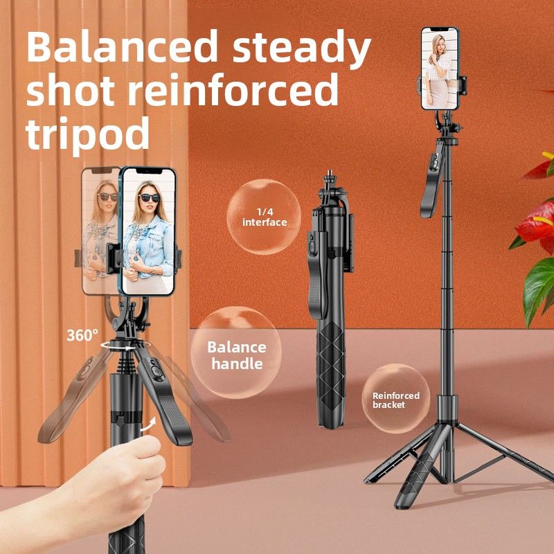Selfie-Stick-Stativ L16 Anti-Shake Einziehbarer Handyhalter Tragbares Live-Übertragungsfoto-Desktop-Stativ für Reisen_voghion.com