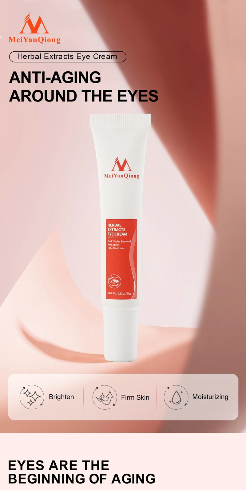 Cremă de ochi cu peptide, ser de colagen, antirid, îndepărtarea cearcănelor, îngrijirea ochilor împotriva umflăturilor și a pungilor de albire_voghion.com