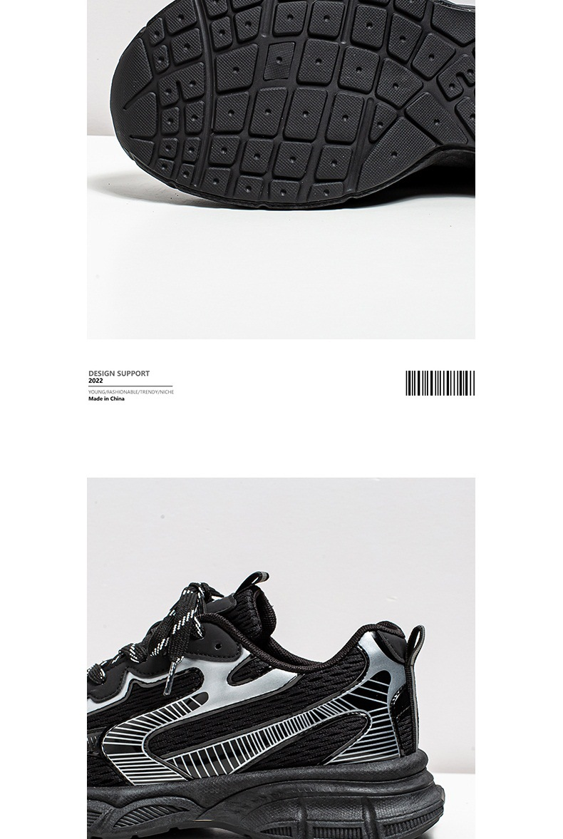 Men S Shoes Spring And Autumn Sports Running Thick Bottom Mesh Breathable Fashionable Trendy Daddy Niche Design Casual_voghion.com