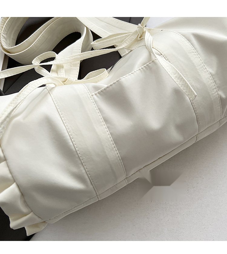 Sladká válcová krajková mašle s jedním ramenem, dámská kabelka do podpaží, nový trend roku 2024_voghion.com