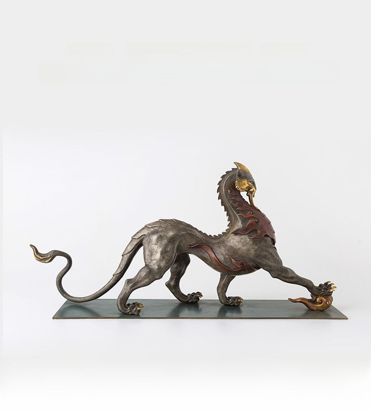 Shanhai Sutra besta leão decoração cobre artesanato sala de estar mesa presente de alta qualidade fábrica atacado_voghion.com