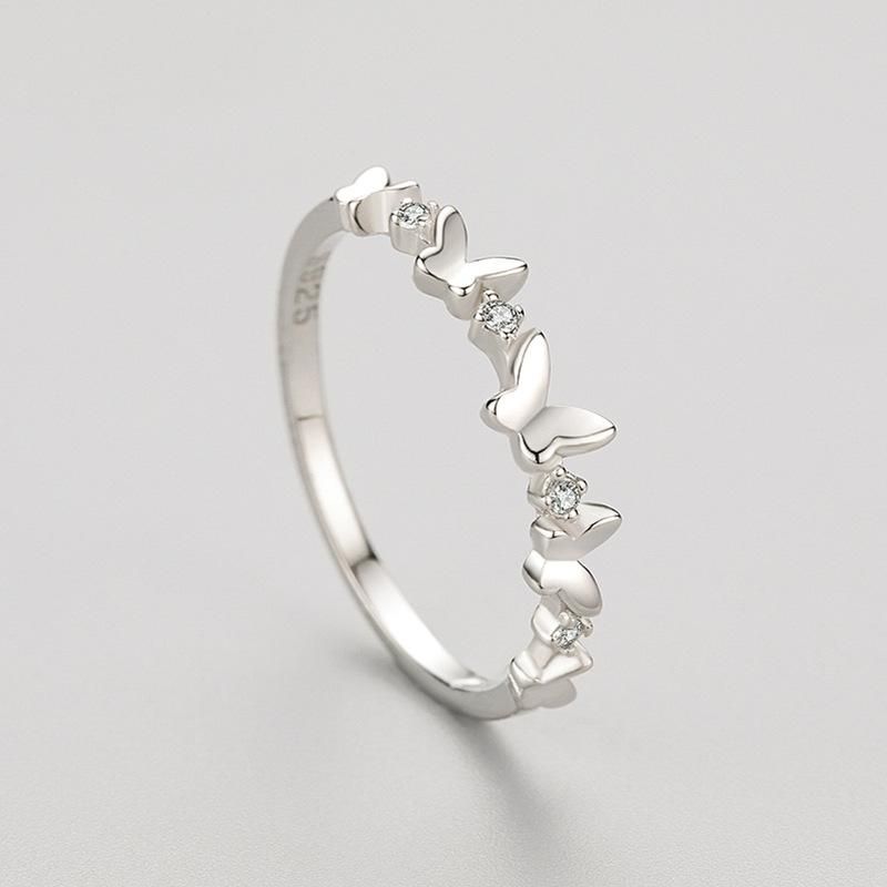 Tancise Classic Zircon Silver Ring Ladies Jewelry Wedding Promise Party Gift_voghion.com