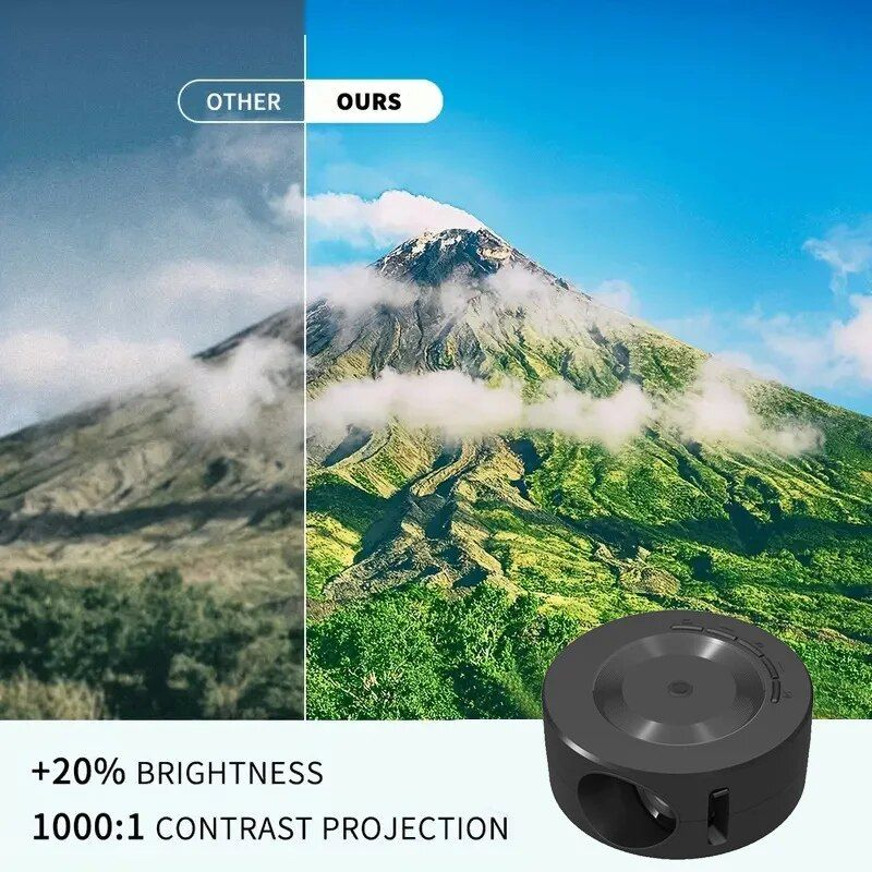 YT200 LED Mobile Video Mini Media Player Kids Gift Cinema Wired Same Screen Home Theater Projector_voghion.com