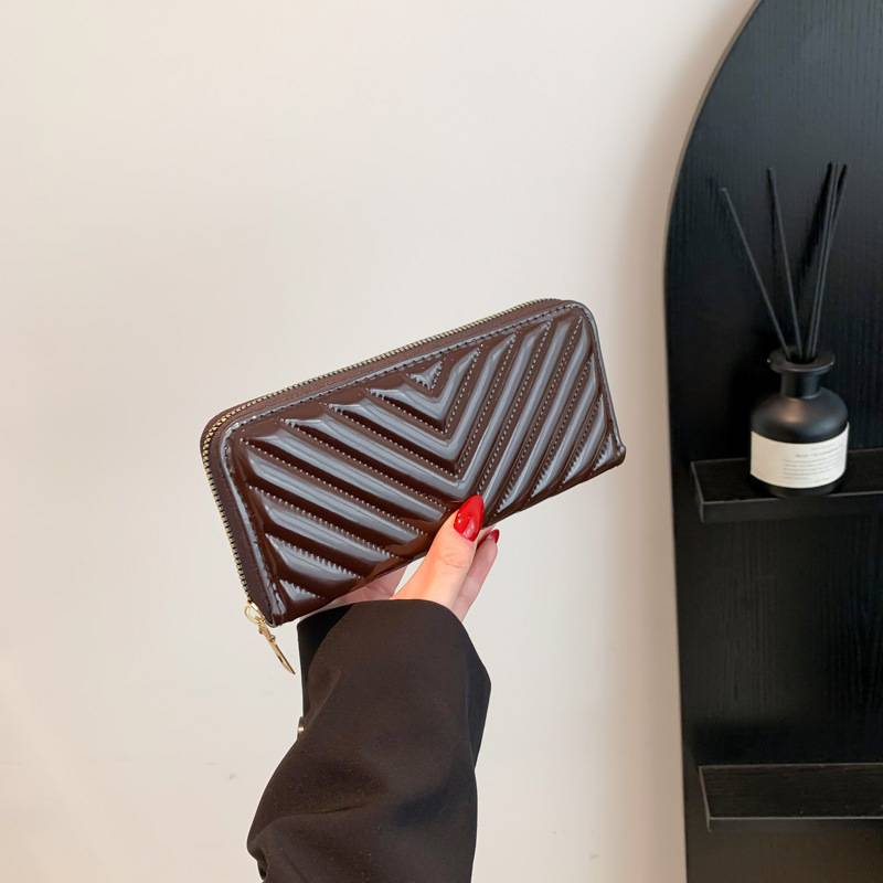 Mode beliebte diamant gitter helle gesicht halten kleine quadratische tasche frauen hohe set große kapazität frauen geldbörse karte tasche licht luxus_voghion.com