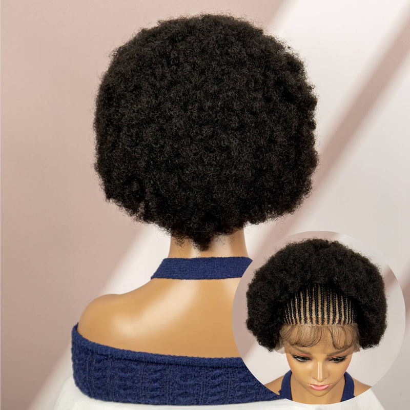 13 * 3 nėrinių afro kasų stiliaus naujas juodas sunkiosios pramonės perukas_voghion.com