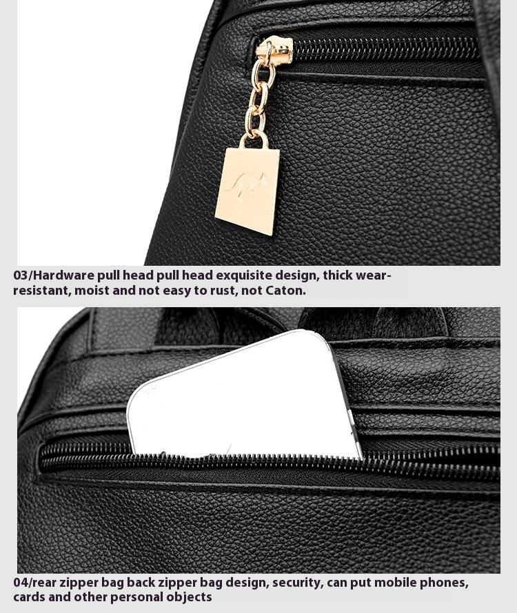 Bolsa canguru 2024 nova moda casual versátil simples e moderna mochila de cor sólida_voghion.com