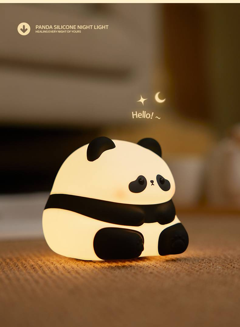 Piccola luce notturna per la camera da letto, per ricaricare i regali per il sonno e il sonno dei bambini, per l'alimentazione, per la luce da comodino, per la luce creativa in silicone_voghion.com