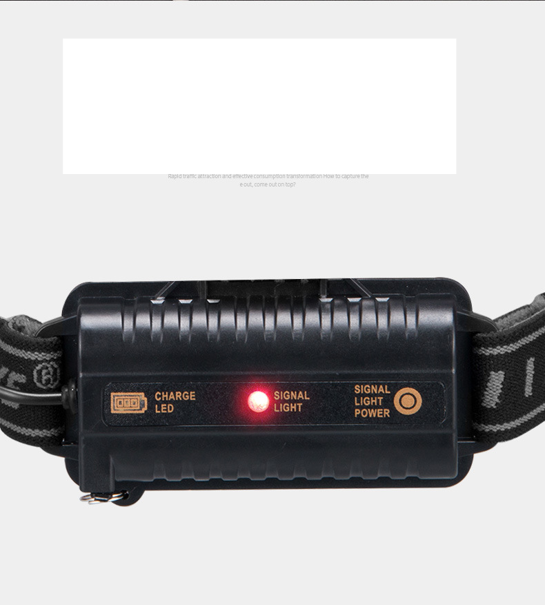 USB charging outdoor night fishing 5LED strong head light outdoor multi-functional headlight_voghion.com