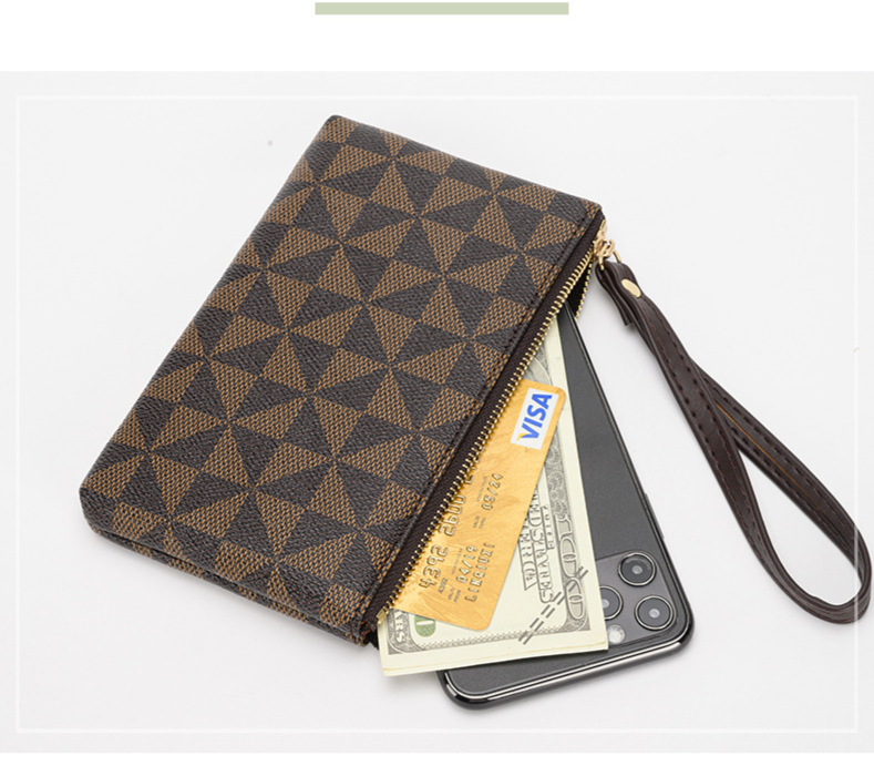 Cell Phone Bag Antique Pattern Clutch Bag Long Purse Women's Multi-function Wallet Phone Bag_voghion.com
