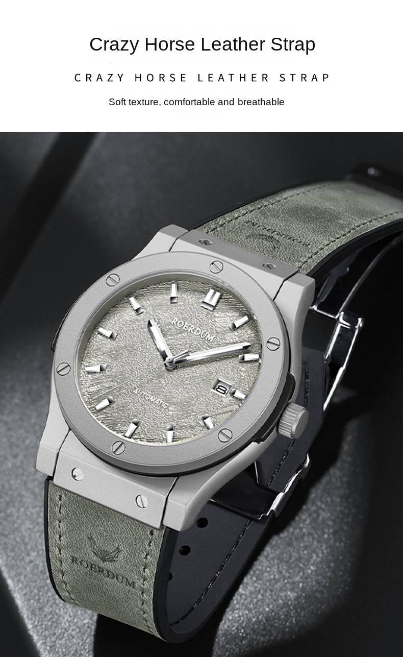 Explorer Series - Multi-functional Sier Luminous Dial Genuine Leather Strap Stylish Minimalist Versatile Men's Nical_voghion.com