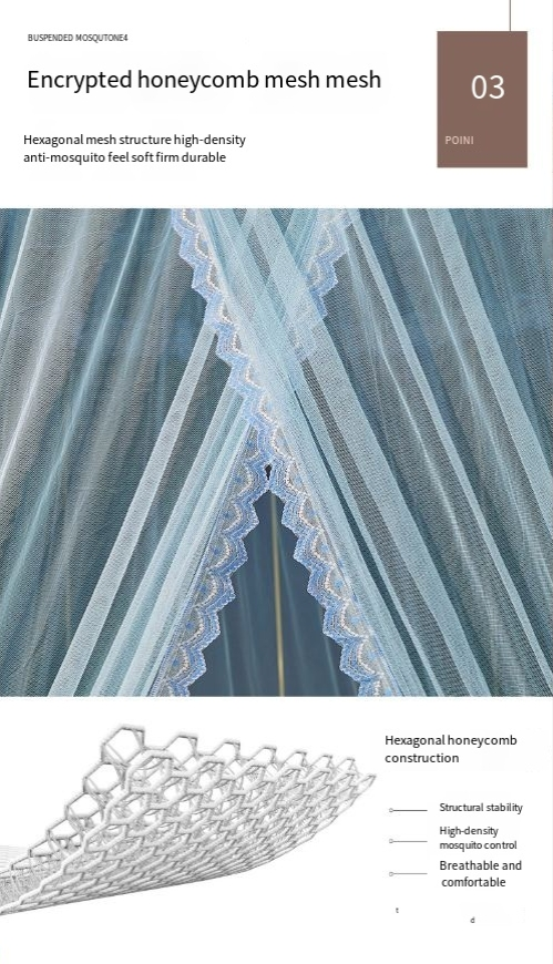 Ceiling Encryption Mosquito Net Princess Nordic Dome Mosquito Net Bed Curtain_voghion.com