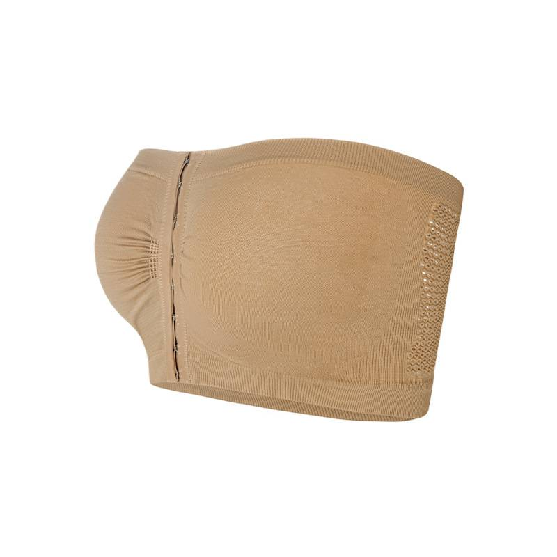 One Line Chest Lifting And Chest Supporting Button Down Style Pull Back Chest Binding Chest Binding Bra Thin Breathable Chest Wrap_voghion.com