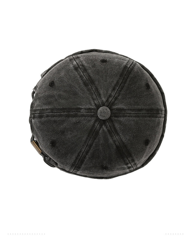 Cappelli da uomo in denim lavato, cappelli in pelle di melone, cappelli da padrone di casa semplici da strada, moda retrò, tendenza all'aperto_voghion.com