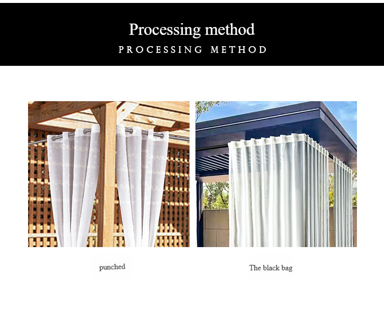 Cortinas externas impermeáveis para pátios e gazebos - Cortinas prontas para uso com filtragem de luz solar (resistentes às intempéries, 132 x 213 cm)_voghion.com