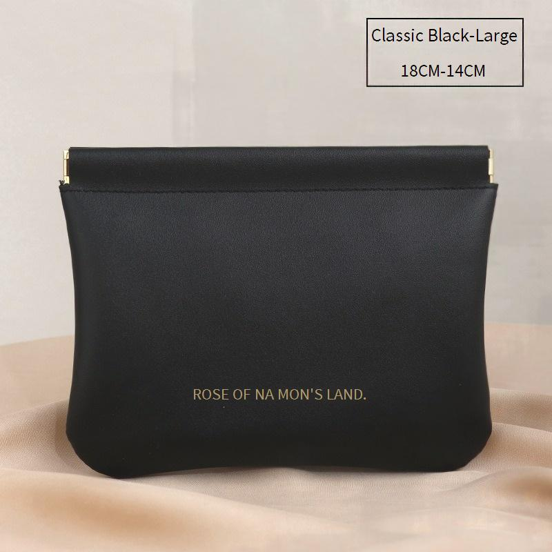 Mini Auto-Closing Travel Pouch - Premium Cosmetic & Cable Organizer (Compact Wallet For Coins, Makeup & Small Essentials)_voghion.com