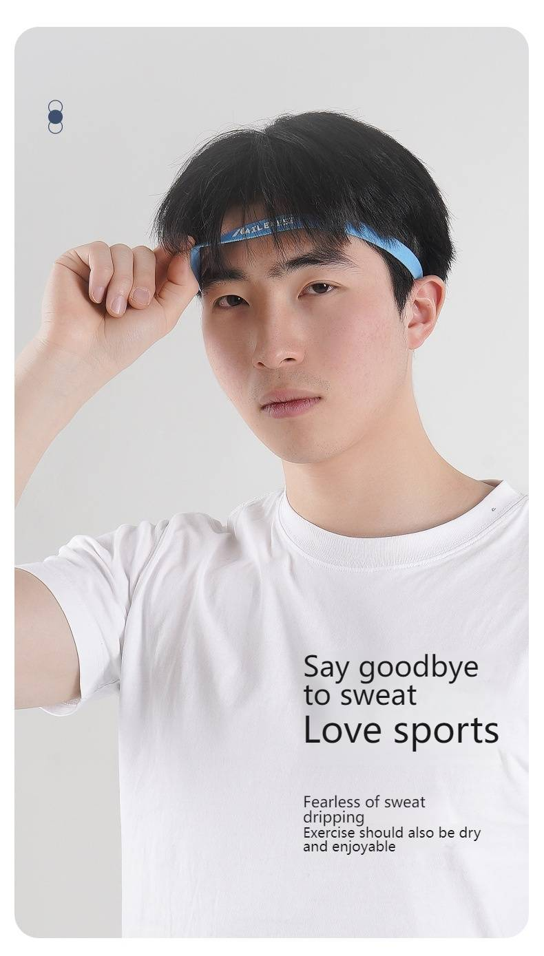 Elastyczna, antypoślizgowa opaska na głowę odprowadzająca pot dla kobiet i mężczyzn – do jogi, biegania, fitnessu i sportu – oddychająca i wygodna (czarna, szara, niebieska)_voghion.com