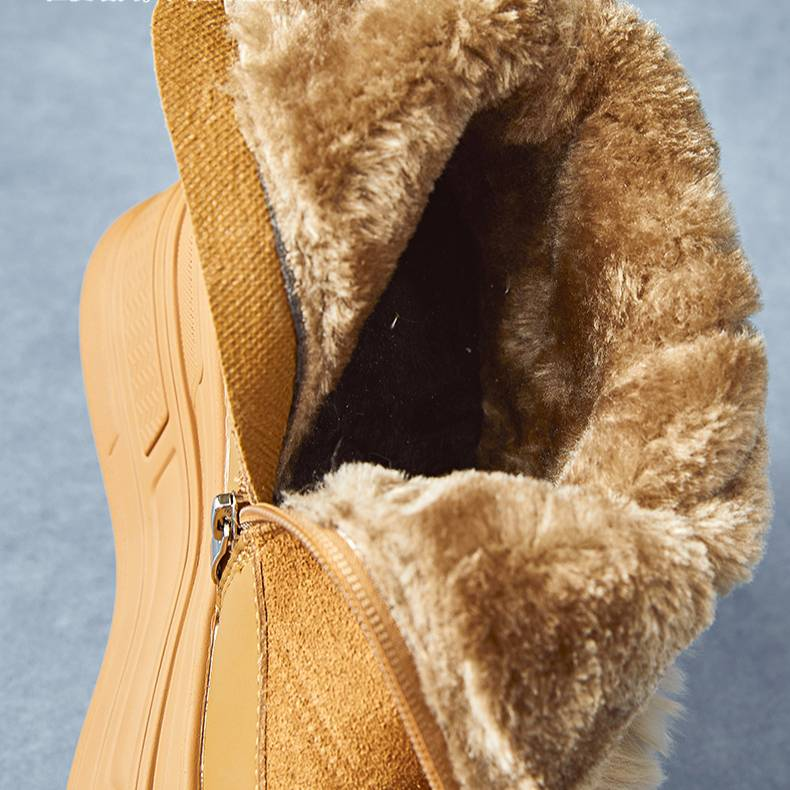 Women's Shoes Now Boots New Thick Cotton Shoes Thick Sole Warm Inner Height Increase Winter Plus Fleece_voghion.com