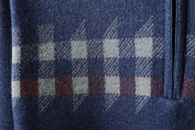 Winterpullover mit halbem Reißverschluss und Fleecefutter für Herren, hochwertiges, warmes Oberteil mit Rundhalsausschnitt, Pullover, Business Casual_voghion.com