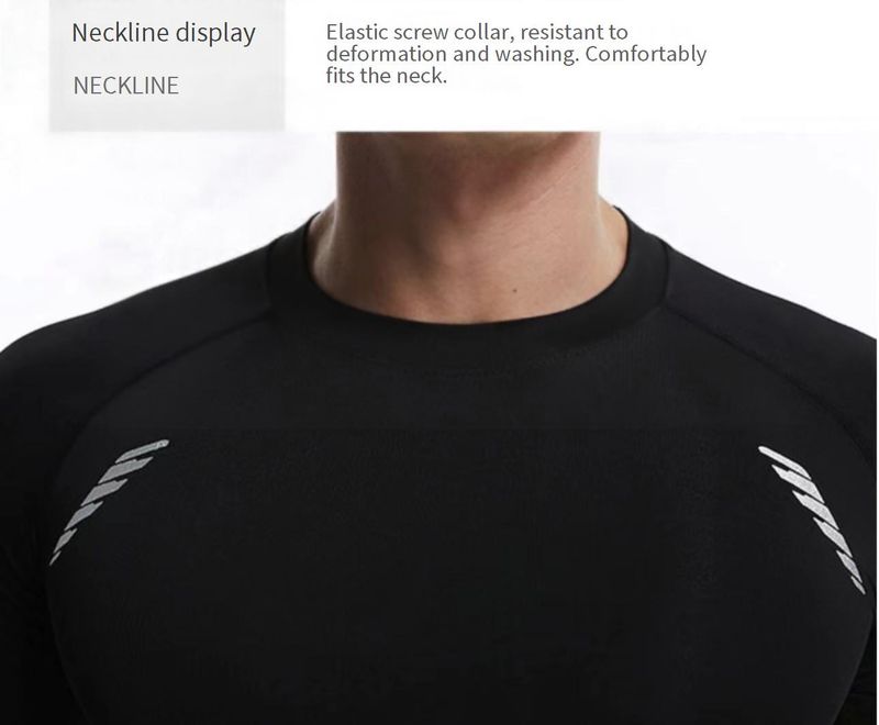 T-shirt à manches courtes pour homme, séchage rapide, idéal pour la course à pied, la salle de sport, le basketball et les sports de plein air - Tissu polyester respirant et évacuant l'humidité_voghion.com