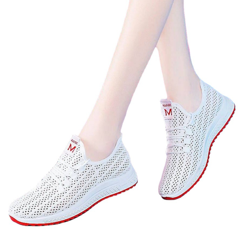 Mesh Sports Shoes For Women, Spring/summer/autumn 2025 New Breathable Mesh Casual Shoes, Lightweight And Soft Soles_voghion.com