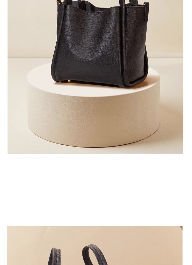 Borsa a secchiello portatile in pelle di grande capacità per pendolari, modelli consigliati_voghion.com