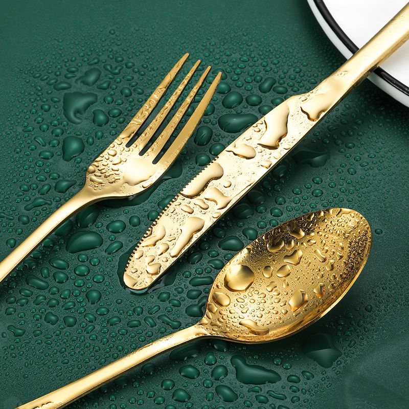 Stainless Steel Knife, Fork And Spoon Utility Pieces Butter Dessert Cake Shovel 8 People 45 Pieces Tableware Set_voghion.com