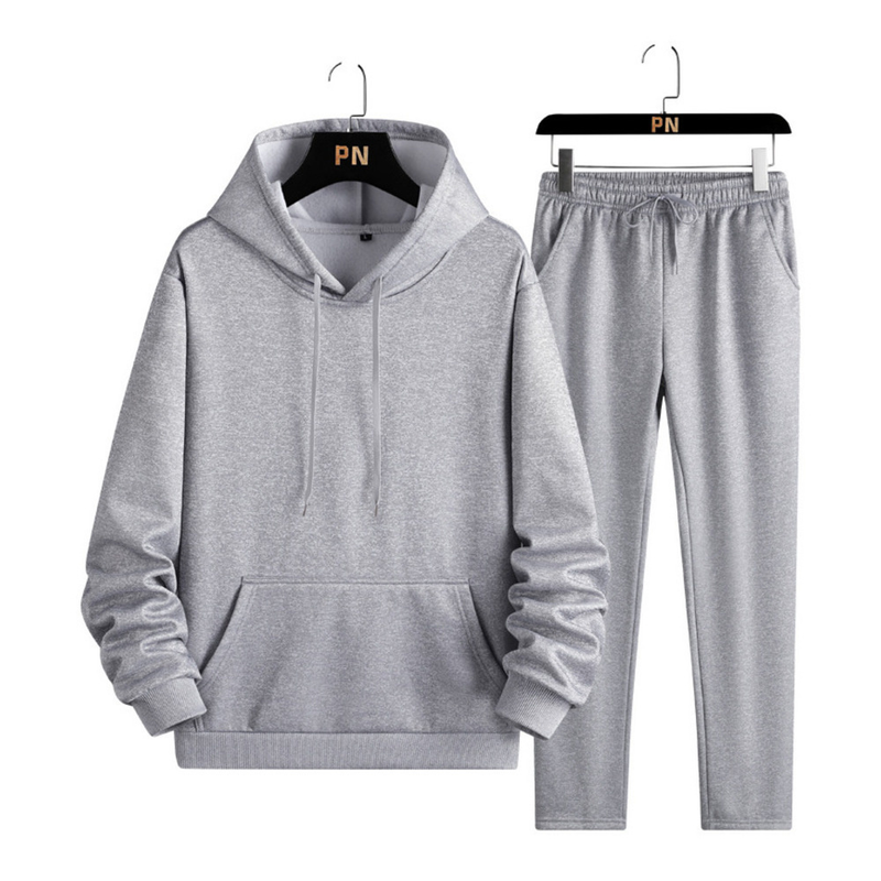 2023 Autunno Giovani Nuovo Set Girocollo Casual Sport Due Pezzi Maglione Con Cappuccio Pullover Maglione Moda Uomo_voghion.com