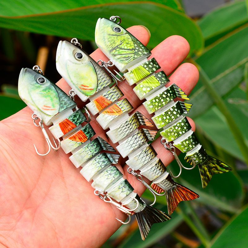 New Lure Fish 13cm 22g Plastic 8-Section Multi-Section Hard Sea Bait Fishing Gear_voghion.com