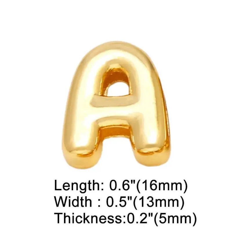 FLOLA DIY 26 Letter Custom Female Name Gold Silver Broadband Initial Bracelet Handmade Jewelry Brtd91 Y250420_voghion.com