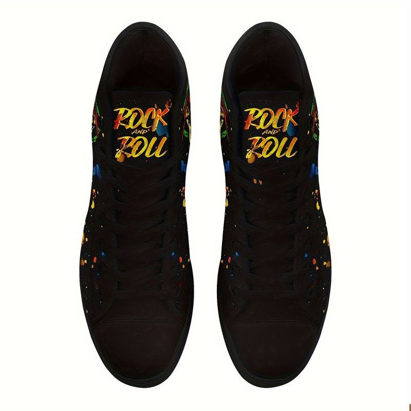 Baskets montantes pour homme motif lion avec lunettes : toile résistante, lacets confortables et antidérapants. Pour l'extérieur, la marche, le jogging et les voyages. Toutes saisons._voghion.com