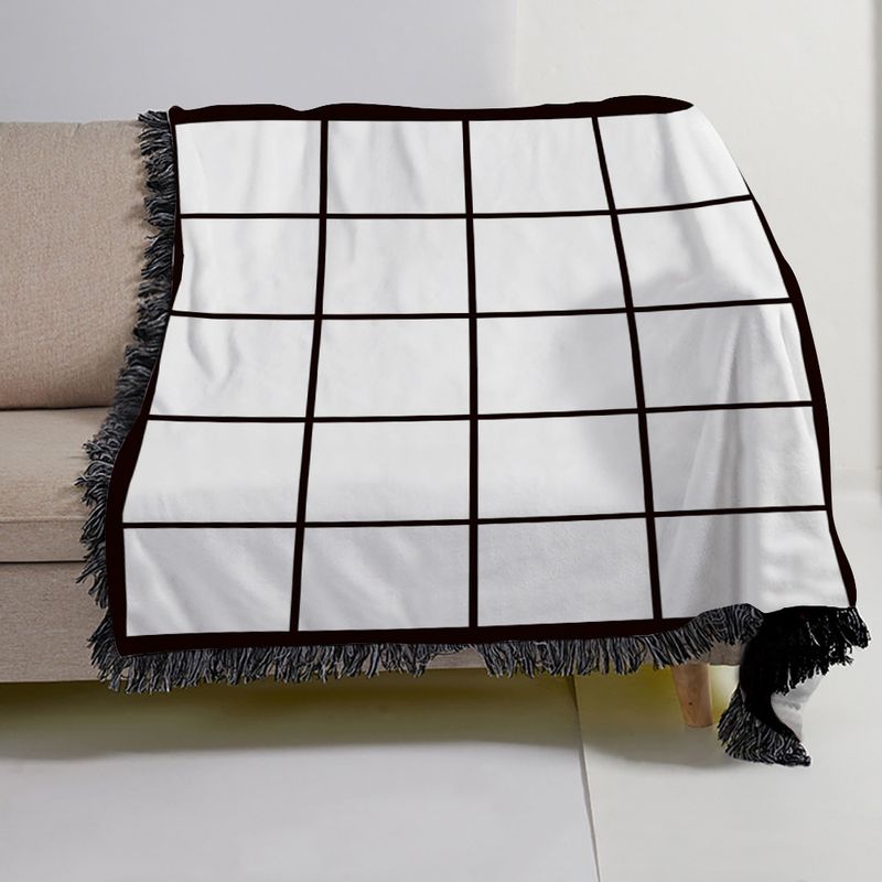 25 Jahre Waschlappen Sublimation Gebärmutter Blankodruck Neun Quadratische Decke, Heben Wolldecke_voghion.com
