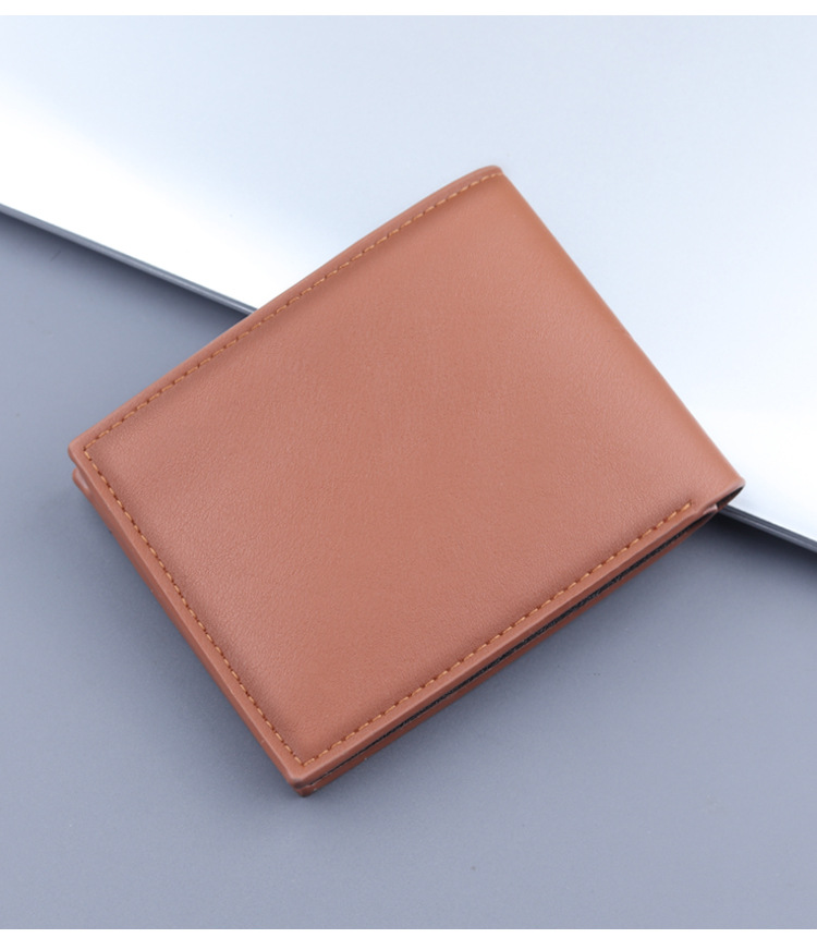 Cartera corta, cartera para tarjetas, cartera todo en uno para hombre, cartera para hombre, clip corto plegable, gran capacidad para hombre, nuevos modelos_voghion.com