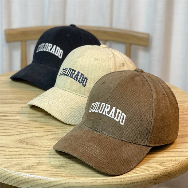 Three dimensional letter embroidered hat for women's autumn and winter new duckbill hat casual versatile baseball cap_voghion.com