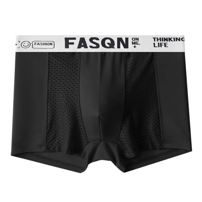 4 Stéck héichqualitativ nahtlos Äisnetz atmungsaktiv Hären Summershorts, Gréisst: M-6XL_voghion.com