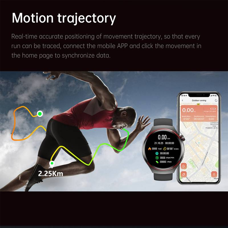 2024 Neue Watch 4 Pro GPS Smartwatches Herren AMOLED HD Bildschirm Bluetooth Anruf NFC IP68 Wasserdichte Uhren Herzfrequenz Smartwatch Frau_voghion.com