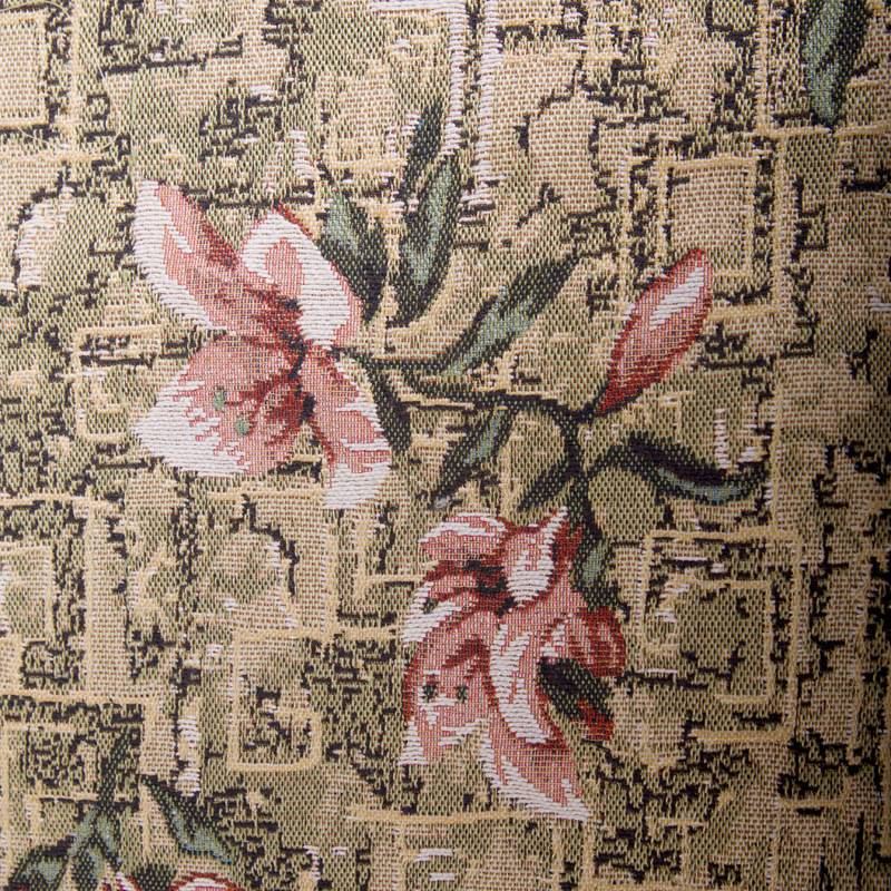 Ensemble de nappes en coton jacquard - Chemin de table et serviettes à imprimé floral Décoration de salle à manger élégante Commandes en gros disponibles_voghion.com